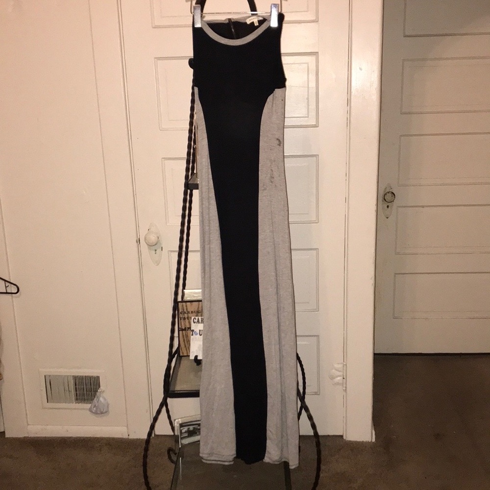Black and gray maxi